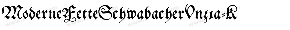 ModerneFetteSchwabacherUnz1a-KOje字体转换