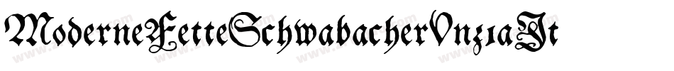 ModerneFetteSchwabacherUnz1aItalic-MOjv字体转换