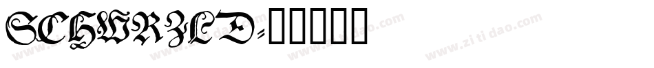 SCHWRZLD字体转换