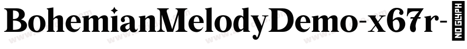 BohemianMelodyDemo-x67r字体转换