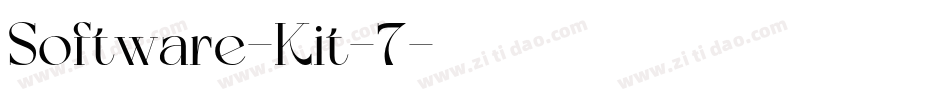 Software-Kit-7字体转换