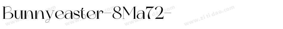 Bunnyeaster-8Ma72字体转换