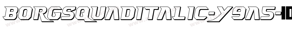 BorgsquadItalic-y9a5字体转换