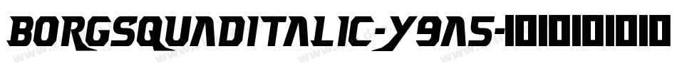 BorgsquadItalic-y9a5字体转换