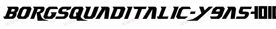 BorgsquadItalic-y9a5字体转换