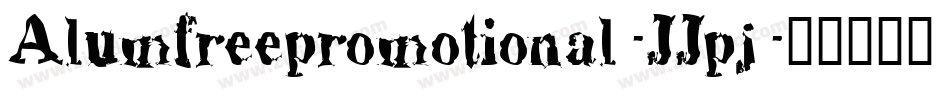 Alumfreepromotional-JJpj字体转换