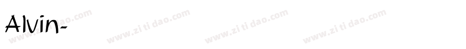 Alvin字体转换