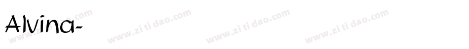 Alvina字体转换