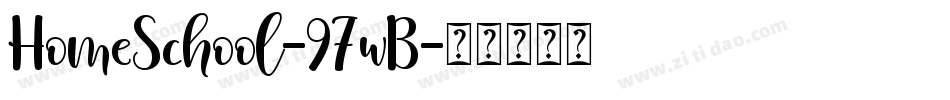 HomeSchool-97wB字体转换