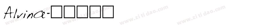 Alvina字体转换