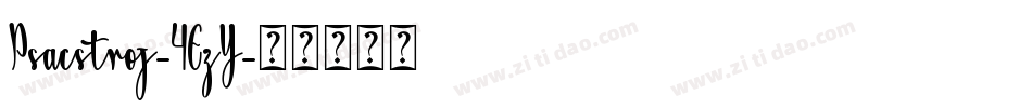 Psacstroj-4EzY字体转换