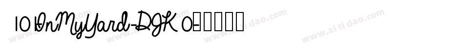101InMyYard-DJK0字体转换