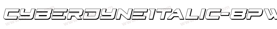 CyberdyneItalic-8pWg字体转换