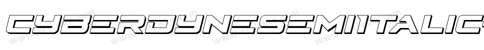CyberdyneSemiItalic-vzVE字体转换