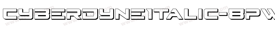 CyberdyneItalic-8pWg字体转换