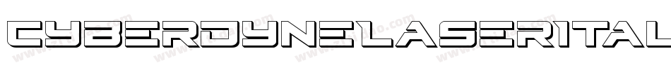 CyberdyneLaserItalic-r6Vy字体转换