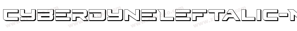 CyberdyneLeftalic-MPzJ字体转换