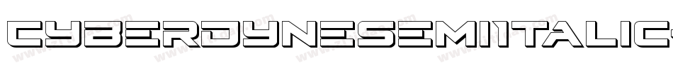 CyberdyneSemiItalic-vzVE字体转换