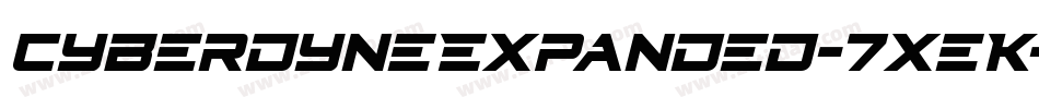 CyberdyneExpanded-7xeK字体转换