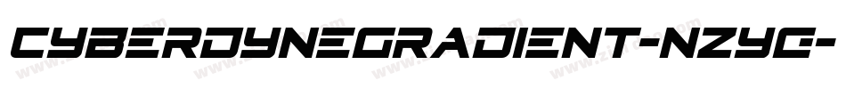 CyberdyneGradient-nzyg字体转换