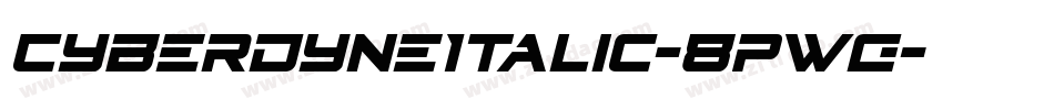 CyberdyneItalic-8pWg字体转换