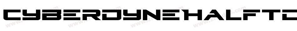 CyberdyneHalftoneItalic-B8yd字体转换