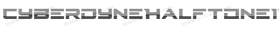 CyberdyneHalftoneItalic-B8yd字体转换