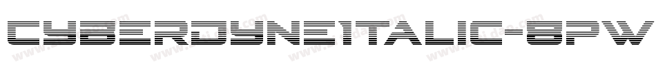 CyberdyneItalic-8pWg字体转换