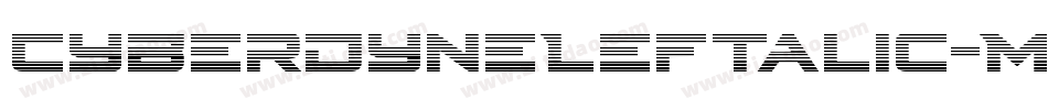 CyberdyneLeftalic-MPzJ字体转换