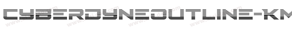 CyberdyneOutline-Km5y字体转换