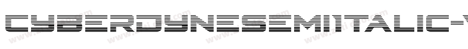CyberdyneSemiItalic-vzVE字体转换