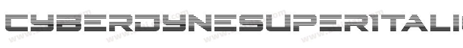 CyberdyneSuperItalic-wzVx字体转换
