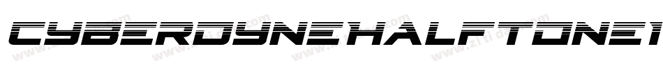CyberdyneHalftoneItalic-B8yd字体转换