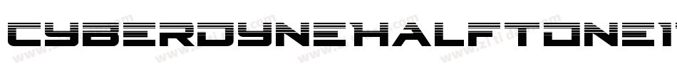 CyberdyneHalftoneItalic-B8yd字体转换