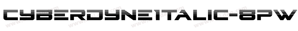 CyberdyneItalic-8pWg字体转换