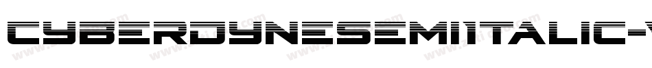 CyberdyneSemiItalic-vzVE字体转换