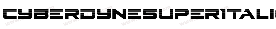 CyberdyneSuperItalic-wzVx字体转换
