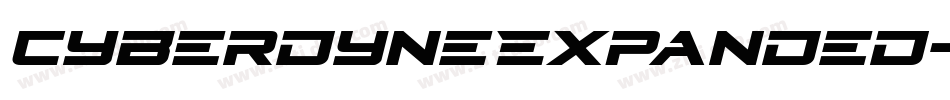 CyberdyneExpanded-7xeK字体转换