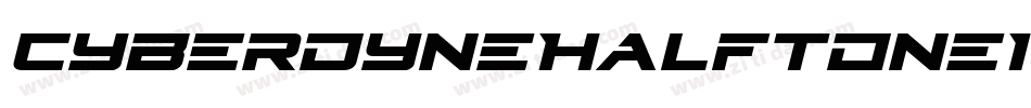 CyberdyneHalftoneItalic-B8yd字体转换