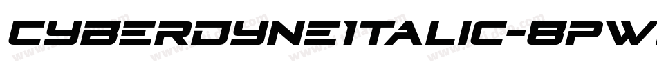 CyberdyneItalic-8pWg字体转换