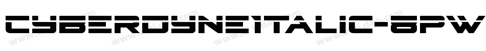 CyberdyneItalic-8pWg字体转换