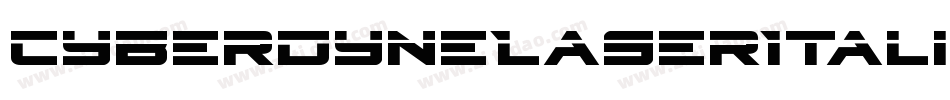 CyberdyneLaserItalic-r6Vy字体转换