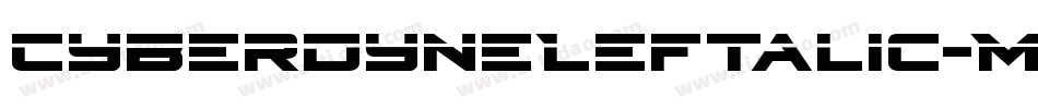 CyberdyneLeftalic-MPzJ字体转换
