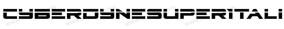 CyberdyneSuperItalic-wzVx字体转换