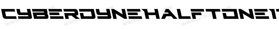 CyberdyneHalftoneItalic-B8yd字体转换