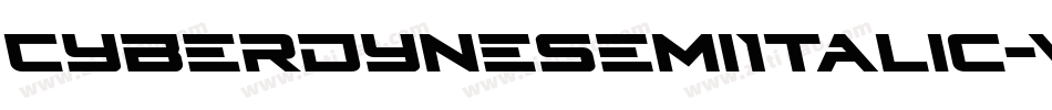 CyberdyneSemiItalic-vzVE字体转换