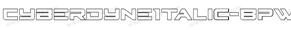 CyberdyneItalic-8pWg字体转换