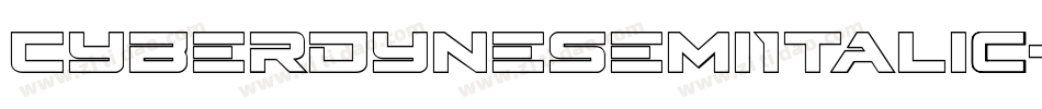 CyberdyneSemiItalic-vzVE字体转换