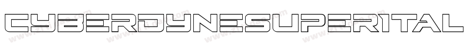 CyberdyneSuperItalic-wzVx字体转换