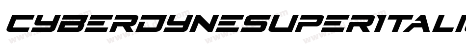 CyberdyneSuperItalic-wzVx字体转换